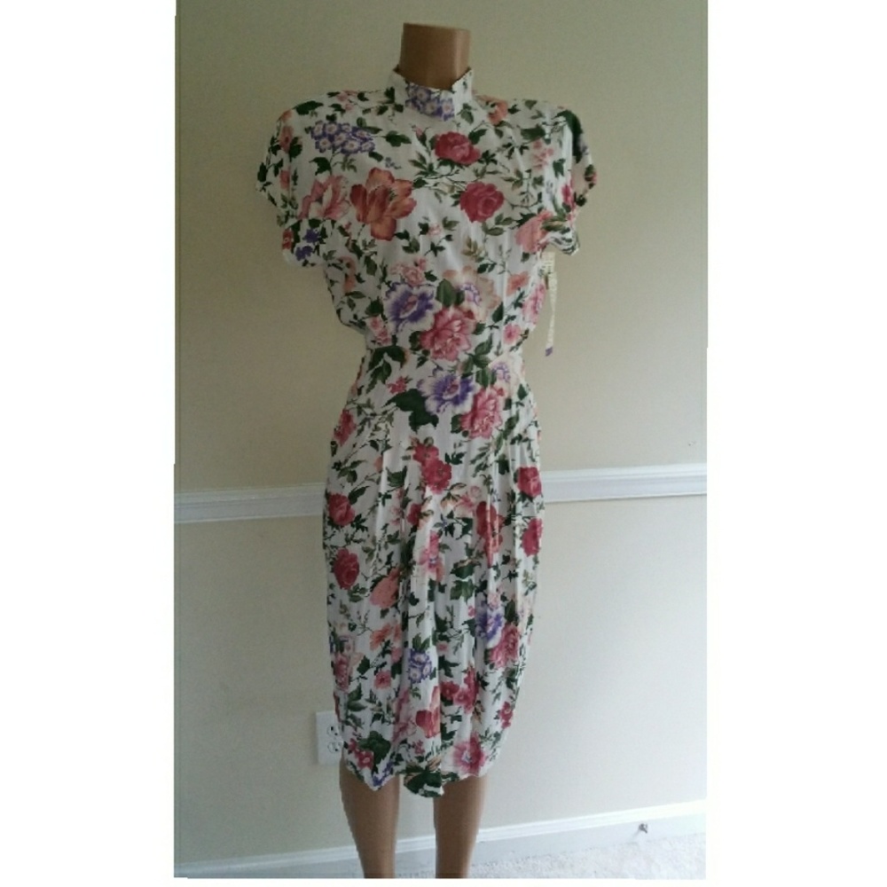 Vintage Floral Dress (Deadstock)